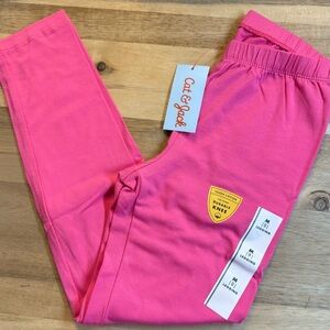 Cat & Jack Girls Pink Leggings Size M (8) NWT Durable Knee